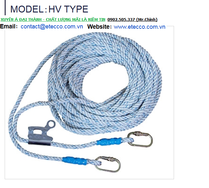 Cuộn dây treo an toàn có khóa hãm