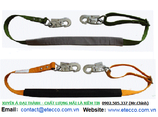 Dây quàng trụ an toàn 2 đầu móc